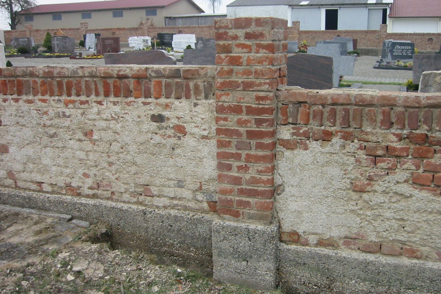 Mauerdetail vor Sanierung